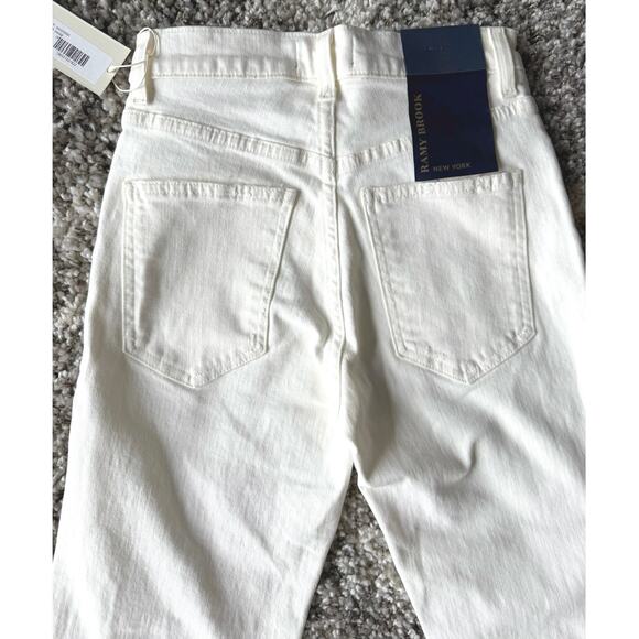 Ramy Brook NWT Langley White High Rise Ankle Jeans size 24 - Picture 8 of 15
